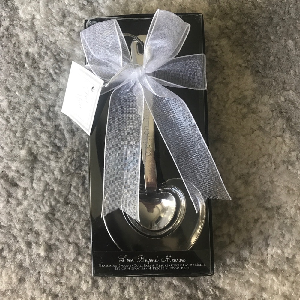 Heart Shaped Measuring Spoons - 4 piece